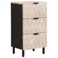 Dressoir met lade Witte Was Afwerking 40 x 33,5 x 75 cm