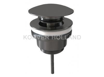 Wiesbaden Luxe clickwaste 5/4 laag model gunmetal Wiesbaden Luxe clickwaste 5/4 laag model gunmetal