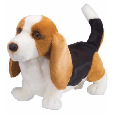 Douglas knuffel Basset hond - 41 cm - pluche - hondenknuffel