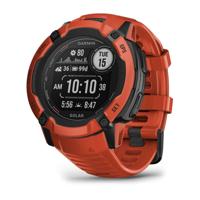 Garmin Instinct 2X Solar 2,79 cm (1.1") MIP 50 mm Digitaal 176 x 176 Pixels Touchscreen Rood GPS