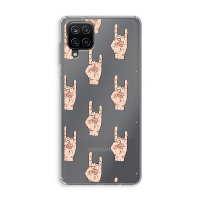 Rock: Samsung Galaxy A12 Transparant Hoesje