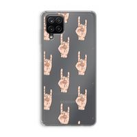 Rock: Samsung Galaxy A12 Transparant Hoesje