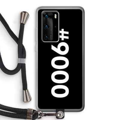 #9000: Huawei P40 Pro Transparant Hoesje met koord