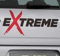 Sticker voor extreme voertuigtekst