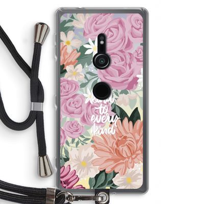 Kindness matters: Sony Xperia XZ2 Transparant Hoesje met koord