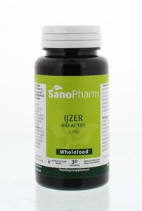 Sanopharm IJzer 5 mg wholefood (30 caps)