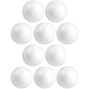 10x Beschilderbare piepschuim ballen/bollen 12 cm