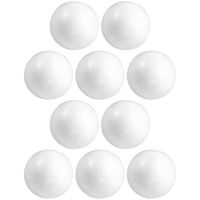 10x Beschilderbare piepschuim ballen/bollen 12 cm