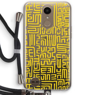 Majorelle Blue Print: LG K10 (2017) Transparant Hoesje met koord