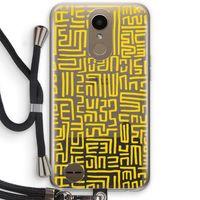 Majorelle Blue Print: LG K10 (2017) Transparant Hoesje met koord