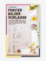 Sjablonen voor ramen met 1 krijtmarker BLOOM & GROW Klassik FOLIA wit