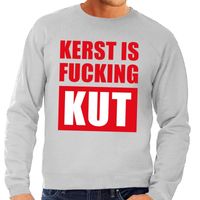 Foute kerstborrel trui grijs Kerst Is Fucking Kut heren 2XL (56)  - - thumbnail