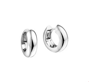 TFT Klapcreolen 6,5 Mm Bol Zilver Gerhodineerd Glanzend