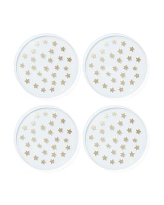 HEMA Bordjes Herbruikbaar Plastic Sterren - 4 Stuks (transparant)