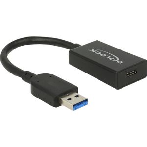 DeLOCK 65698 USB-kabel USB 3.2 Gen 2 (3.1 Gen 2) 0,15 m USB A USB C Zwart