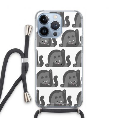 Cats: iPhone 13 Pro Transparant Hoesje met koord