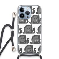 Cats: iPhone 13 Pro Transparant Hoesje met koord