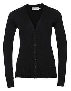 Russell Z715F Ladies` V-Neck Knitted Cardigan