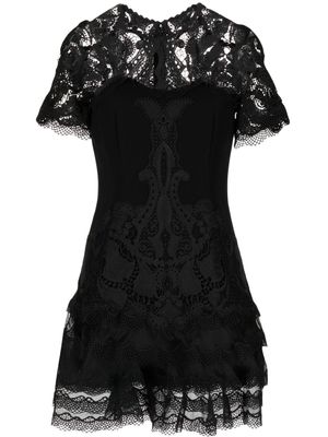 Simkhai robe à empiècement en dentelle - Noir