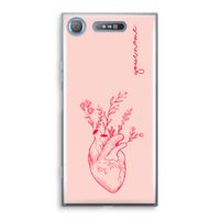 Blooming Heart: Sony Xperia XZ1 Transparant Hoesje