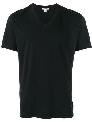 James Perse t-shirt à col v - Noir