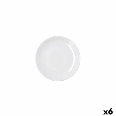 Dinerbord Bidasoa Harmony Hydrozero Wit Keramisch Ø 15 cm (6 Stuks)