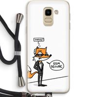 GSM secure: Samsung Galaxy J6 (2018) Transparant Hoesje met koord