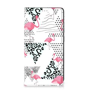 Samsung Galaxy A52 Hoesje maken Flamingo Triangle