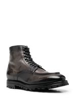 Officine Creative bottes en cuir à lacets - Gris