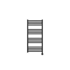 Crosswater MPRO Elektrische handdoekradiator - 90x43cm - 400 Watt - rechts - mat zwart MP48X93MBELEC