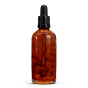 Glazen fles - Bruin (incl. varierende doppen) 100 ml (Smalle hals - DIN18) / Pipet Dop