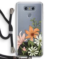 Floral bouquet: LG G6 Transparant Hoesje met koord