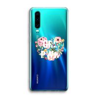 GRL PWR Flower: Huawei P30 Transparant Hoesje