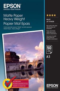 Epson Matte Paper Heavy Weight, DIN A3, 167g/m², 50 Vel