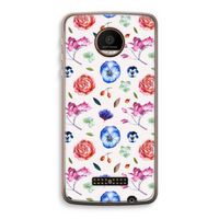 Bloemetjes: Motorola Moto Z Force Transparant Hoesje