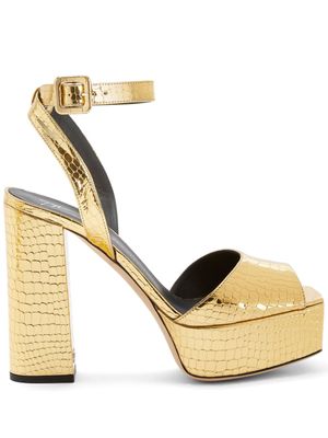 Giuseppe Zanotti sandales New Betty en cuir - Or