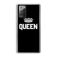 Queen zwart: Samsung Galaxy Note 20 / Note 20 5G Transparant Hoesje