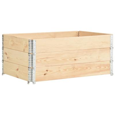 Palletopzetranden 3 st 100x150 cm massief grenenhout
