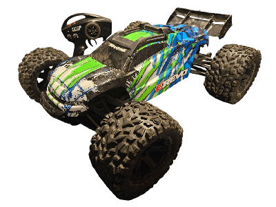 Tweedehands Traxxas E-Revo 2.0 brushless - Groen