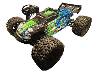 Tweedehands Traxxas E-Revo 2.0 brushless - Groen