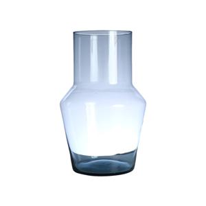 Bloemenvaas Evie - transparant - eco glas - D14 x H25 cm - hoekige vaas