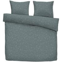 2e Halve Prijs Leen Bakker - Dekbedovertrek Vedor - Grijs/blauw - 200x220 Cm - Polyester/Katoen - Blauw#Grijs