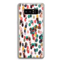 Tropical Dots: Samsung Galaxy Note 8 Transparant Hoesje
