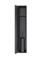 Hotbath &MORE Inbouw reserverol houder voor 6 rollen 74x20.9x14cm Geborsteld Zwart PVD