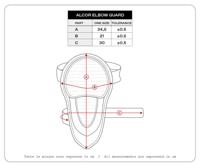 UFO PLAST elleboog protectie "alcor". elbow protector ufo alcor black