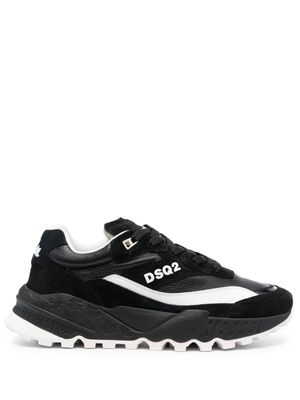 DSQUARED2 baskets à logo imprimé - Noir