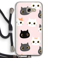Katten: Samsung Galaxy A5 (2017) Transparant Hoesje met koord