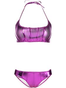 Lisa Marie Fernandez bikini à fini métallisé - Violet