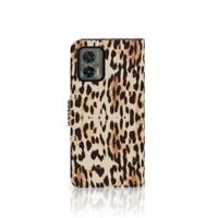 Motorola Edge 30 Neo | Telefoonhoesje | Met pasjeshouder | Leopard