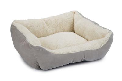 Beeztees Beeztees Mogina Kattenmand Pluche Grijs 45x37x18cm